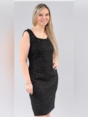 Michael Tyler | Sparkly Knit Lined Dress